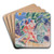 Harlequin and Columbine by Rik Wouters Art Drink Coaster set Harlequin and Columbine by Rik Wouters Art Drink Coaster set