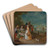 The Vegetable Seller by Pieter Angillis Art Drink Coaster set The Vegetable Seller by Pieter Angillis Art Drink Coaster set