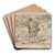 A Reproof by Charles Samuel Keene Art Drink Coaster set A Reproof by Charles Samuel Keene Art Drink Coaster set