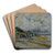 A View of a Coastal Inlet on a Cloudy Day by William Lees Judson Art Drink Coaster set
