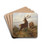 Rotwild in der Morgendmmerung by Carl Friedrich Deiker Drink Coasters - set of 4