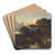 Les Baigneuses by Jules Dupr Art Drink Coaster set Les Baigneuses by Jules Dupr Art Drink Coaster set