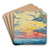Sunset, Acapulco by Joseph Pennell Art Drink Coaster set