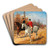 Parforce Hunting by Julius von Blaas Art Drink Coaster set