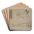 La Coquetterie by Armand Rassenfosse Art Drink Coaster set