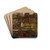 Widok miasta nad wod by Tadeusz Makowski Drink Coasters - set of 4 Widok miasta nad wod by Tadeusz Makowski Drink Coasters - set of 4