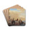 Riders and horses resting by a river by Philips Wouwerman Drink Coasters - set of 4