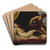 Theseus Abandoning Ariadne by Francesco Montelatici Art Drink Coaster set