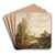 Entenjagd im Prater by Emil Jakob Schindler Art Drink Coaster set