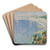 A View of the Cliffs at Etretat by Claude Emile Schuffenecker Art Drink Coaster set