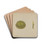 Drawer Pull by Janet Riza Drink Coasters - set of 4