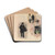 Silhouettes by James Ensor Drink Coasters - set of 4