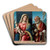 Virgin and Child with Saints Catherine andNicholas by Giovanni Battista Cima da Conegliano Art Drink Coaster set