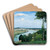 French River Landscape, Bois-le-Roi by Carl Fredrik Hill Art Drink Coaster set