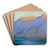Gardasee mit Blick auf den Monte Baldo by Lesser Ury Art Drink Coaster set Gardasee mit Blick auf den Monte Baldo by Lesser Ury Art Drink Coaster set