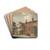 Garden Front of Furnival's Inn by Samuel Ireland Drink Coasters - set of 4