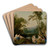Diana and Her Nymphs in a Landscape by Laurent de la Hyre Art Drink Coaster set