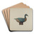 Decoy Duck by John Sullivan Art Drink Coaster set