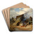 Lagernde Zigeuner by Alois Schnn Art Drink Coaster set