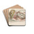 Liggende akt by Edvard Munch Drink Coasters - set of 4