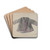 Doll's Jacket by Chris Makrenos Drink Coasters - set of 4