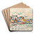 Groix, Le Nettoyage Des Voiles by Paul Signac Art Drink Coaster set Groix, Le Nettoyage Des Voiles by Paul Signac Art Drink Coaster set