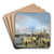 Entrance to the Grand Canal from the Molo,Venice by Canaletto Art Drink Coaster set