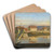 View Over The Elbe And The Barracks by Johan Christian Dahl Art Drink Coaster set