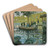 La Grenouillere by Claude Monet Art Drink Coaster set