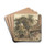 Backyard of a Cottage by William Henry Hunt Drink Coasters - set of 4