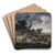 Landscape with Cattle on a Country Road by Jan Wijnants Art Drink Coaster set