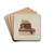 Chimney by Raymond E. Noble Drink Coasters - set of 4