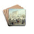 Barricade sous la Commune, place Blanche by Jean-Baptiste-Franois Arnaud-Durbec Drink Coasters - set of 4