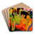 Nackte Mdchen unterhalten sich by Ernst Ludwig Kirchner Art Drink Coaster set