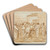 The Flogging of Punchinello by Giovanni Domenico Tiepolo Art Drink Coaster set