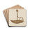Candlestick by Roger Deats Drink Coasters - set of 4 Candlestick by Roger Deats Drink Coasters - set of 4