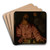 Saint Matthew and the Angel by Giovanni Girolamo Savoldo Art Drink Coaster set