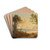 Italienische Landschaft mit Sonnenuntergang by Joseph Rebell Drink Coasters - set of 4