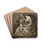 Zittende treurende vrouwenfiguur, van terzijde gezien by David Humbert de Superville Drink Coasters - set of 4