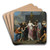 Olympia Presenting The Young Alexander The Great To Aristotle by Gerard Hoet Art Drink Coaster set