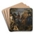 The Judgement of Midas by Follower of Jacob Jordaens Art Drink Coaster set The Judgement of Midas by Follower of Jacob Jordaens Art Drink Coaster set