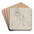 Ballet Dancers Rehearsing by Edgar Degas Art Drink Coaster set