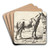Hest ved en brnd by Pieter van Laer Art Drink Coaster set