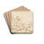 Cliffs at Riverbank withFishermen by Giovanni Francesco Grimaldi Drink Coasters - set of 4