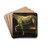 White Horse and Sunset by Albert Bierstadt Drink Coasters - set of 4