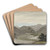View of Moel Siabod from Beddgelert, North Wales by Cornelius Varley Art Drink Coaster set