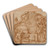Drunkenness of Noah by Baccio Bandinelli Art Drink Coaster set Drunkenness of Noah by Baccio Bandinelli Art Drink Coaster set
