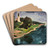 Gollenshausen am Chiemsee by Otto Geigenberger Art Drink Coaster set