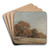 An Autumnal Landscape at East Bergholt by John Constable Art Drink Coaster set