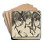 Drei Mdchen im Profil by Otto Mueller Art Drink Coaster set